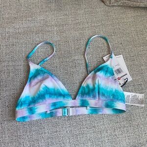 Quiksilver Tie-Dye Triangle Bikini Top